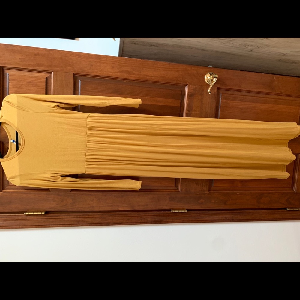 Bellamie Mustard Cotton Pocket Maxi